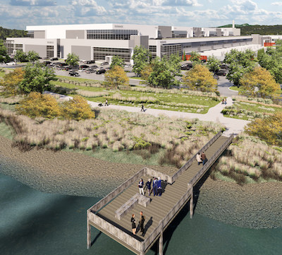 IMAGE: Oxford Properties will build Canada's first stacked, large bay industrial property at the Riverbend Business Park in Burnaby, B.C. (Courtesy Oxford)