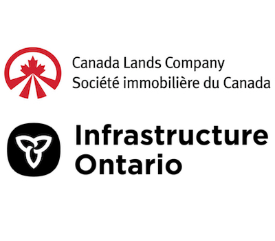 LOGOS: LOGOS: Canada Lands Company and Infrastructure Ontario.