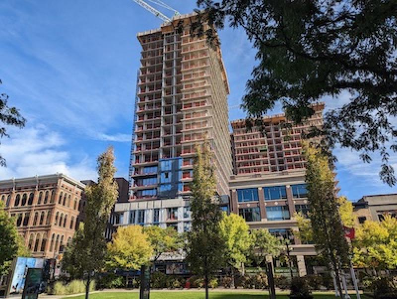 Cobaalt Residences is under construction in downtown Hamilton. (Courtesy Forge & Foster)