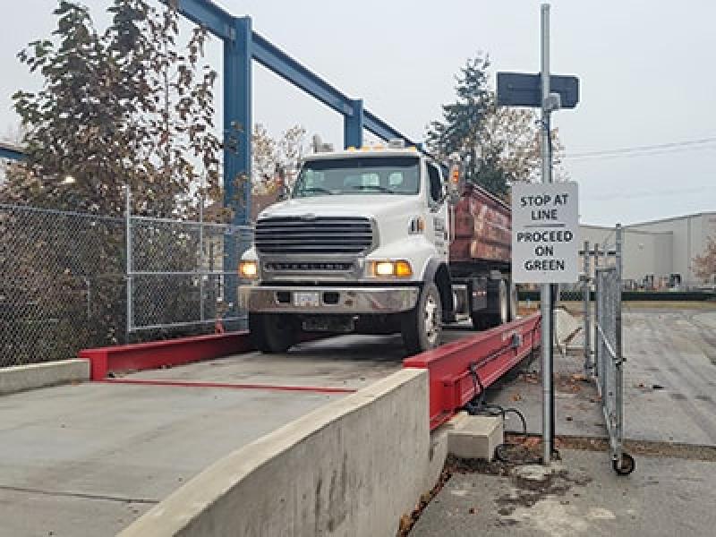 IMAGE: The first truck of shingles arriving at Northstar's Delta facility. 