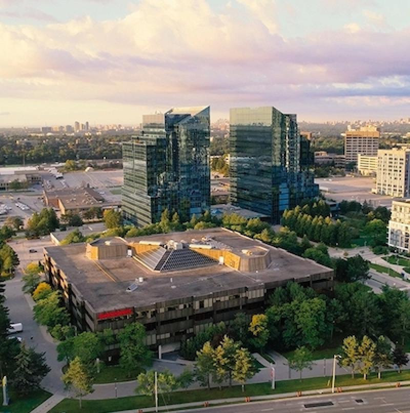 The Atria Complex office buildings in Toronto. (Courtesy Groupe Mach)