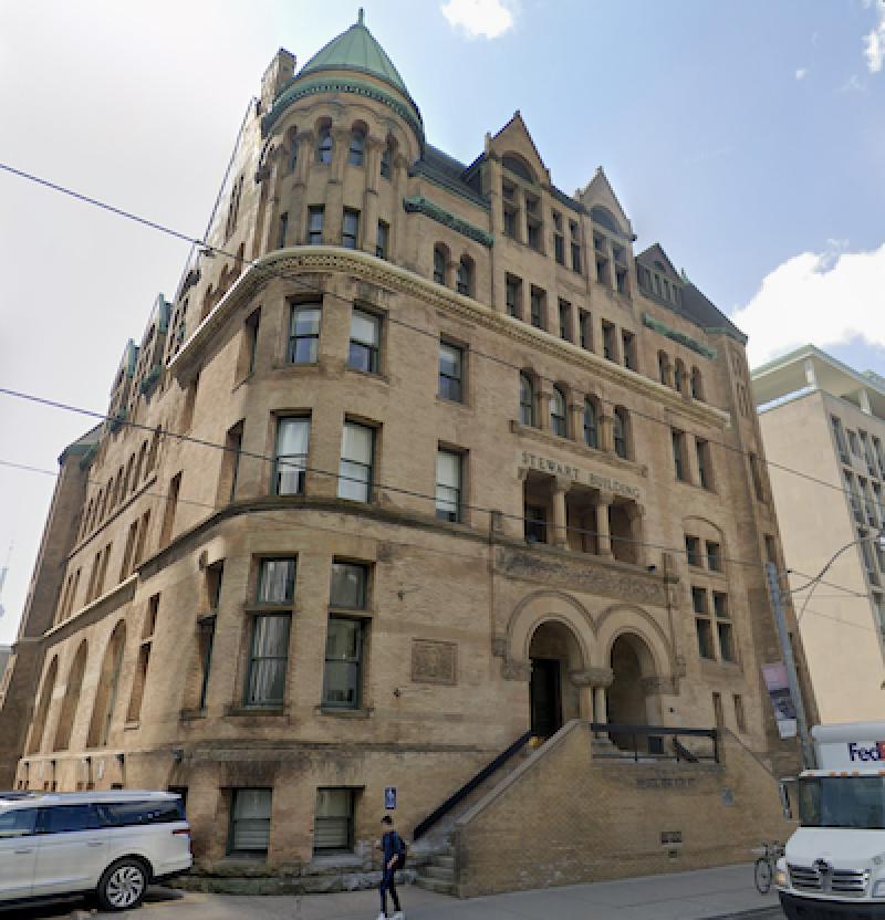 Northwest Value Partners Inc. (NWVP) and Alignvest Student Housing REIT have acquired The Stewart Building at 149 College St., in Toronto. (Google Maps)