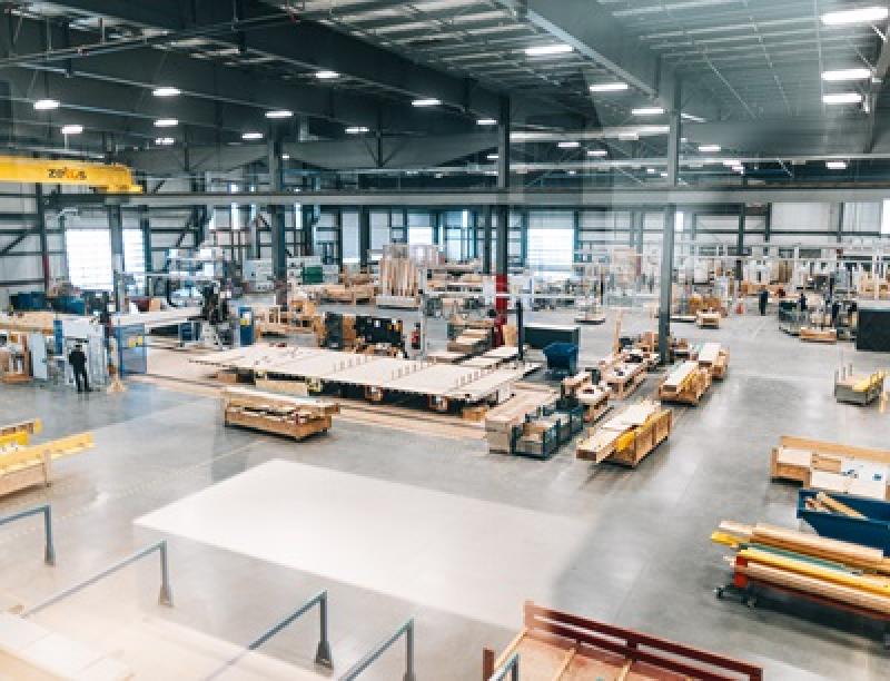 An interior view of Caivan's 140,000-square-foot ABIC Ottawa manufacturing site. (Courtesy Caivan)