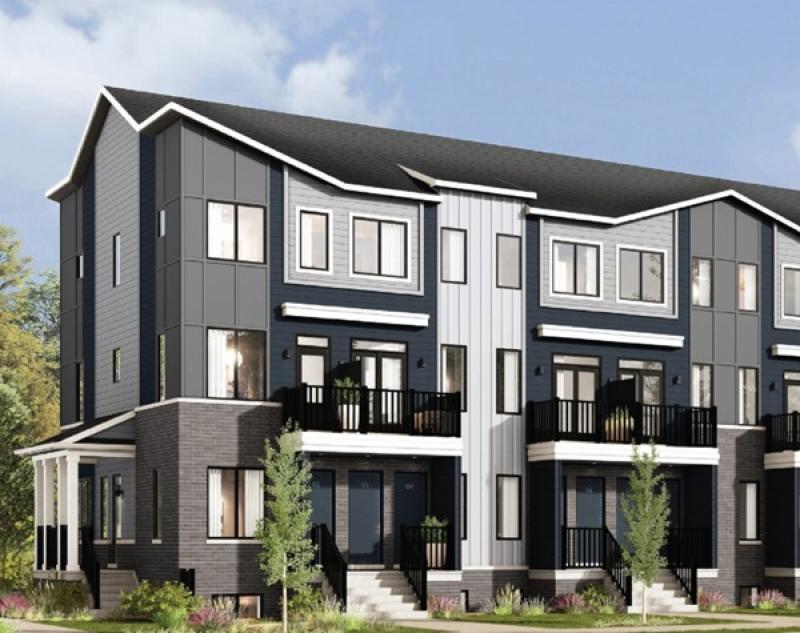 The Summit Series townhomes in Ottawa's Orleans Village, which are being developed by Caivan. (Courtesy Caivan)