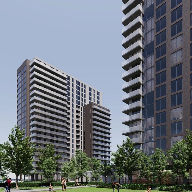 Jadco's Halles d'Anjou development in Greater Montreal. (Courtesy Jadco)