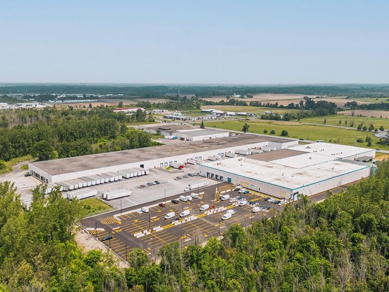 Groupe Touchette Real Estate and Melinor Investments Inc. acquired this three-building portfolio in Cornwall, Ont. from Harlo Capital. (Courtesy CBRE)