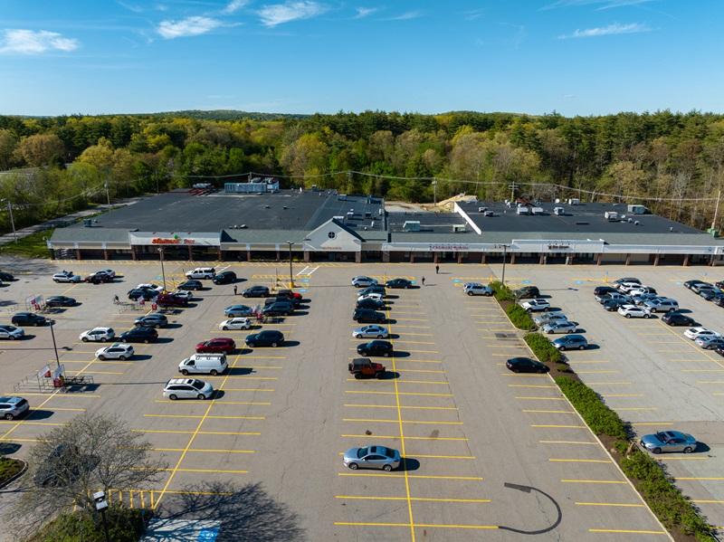 The Stow shopping centre in Massachusetts, one of several recent acquisitions by Montreal-based Brasswater. (Courtesy Brasswater)