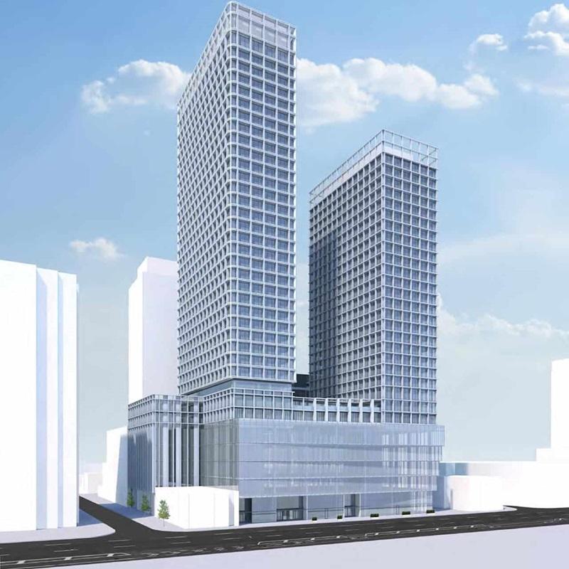 A previously released rendering of the 49 Ontario St. development. (Courtesy Dream)