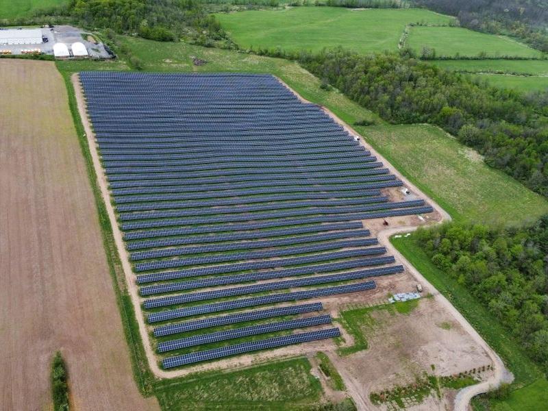 A PowerBank solar project in New York state. (Courtesy PowerBank)
