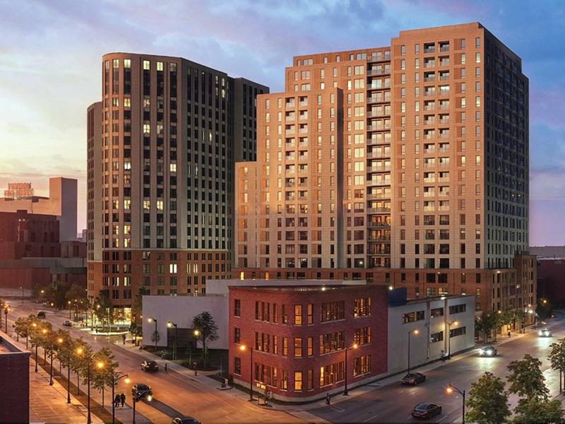 Phase I of Broccolini's multi-phase apartment development at Montreal’s Pointe-Saint-Charles Northern Triangle will be an apartment tower focused on affordable housing, in conjunction with several government and housing agencies. (Courtesy Broccolini)