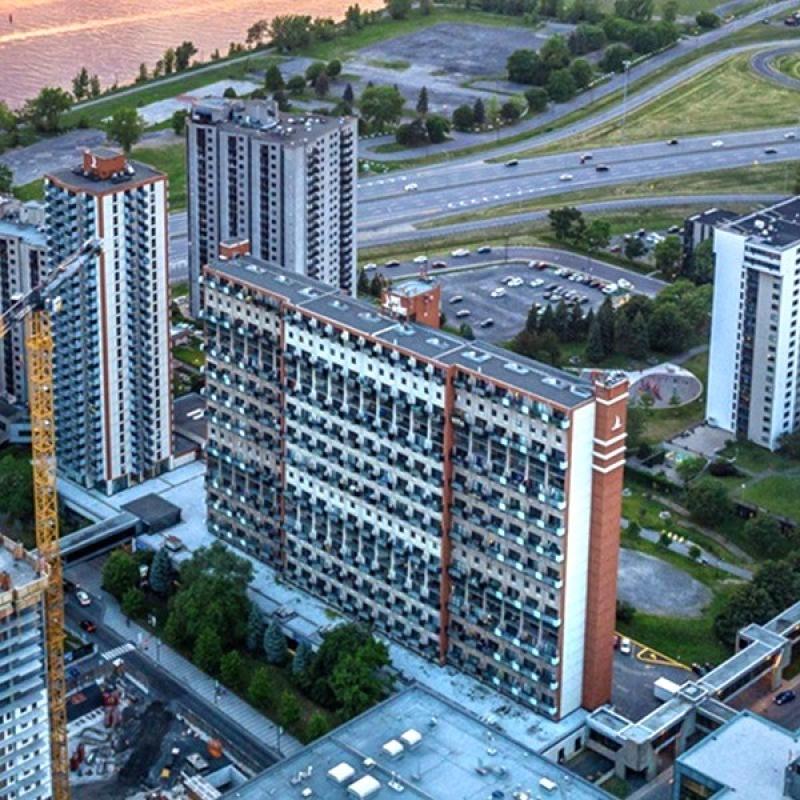 The Port de Mer apartments in Longueuil, in Greater Montreal. (Courtesy Finneo / Kejja)