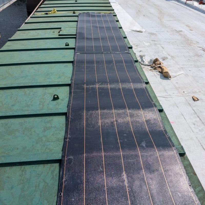 Hybrid Power Solutions' Solar Tarp. (Courtesy Hybrid Power Solutions)