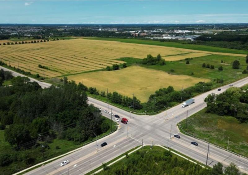 This plot of land at the urban edge of Guelph, Ont., is destined to become the Guelph Innovation District. (Courtesy Fusion Homes)