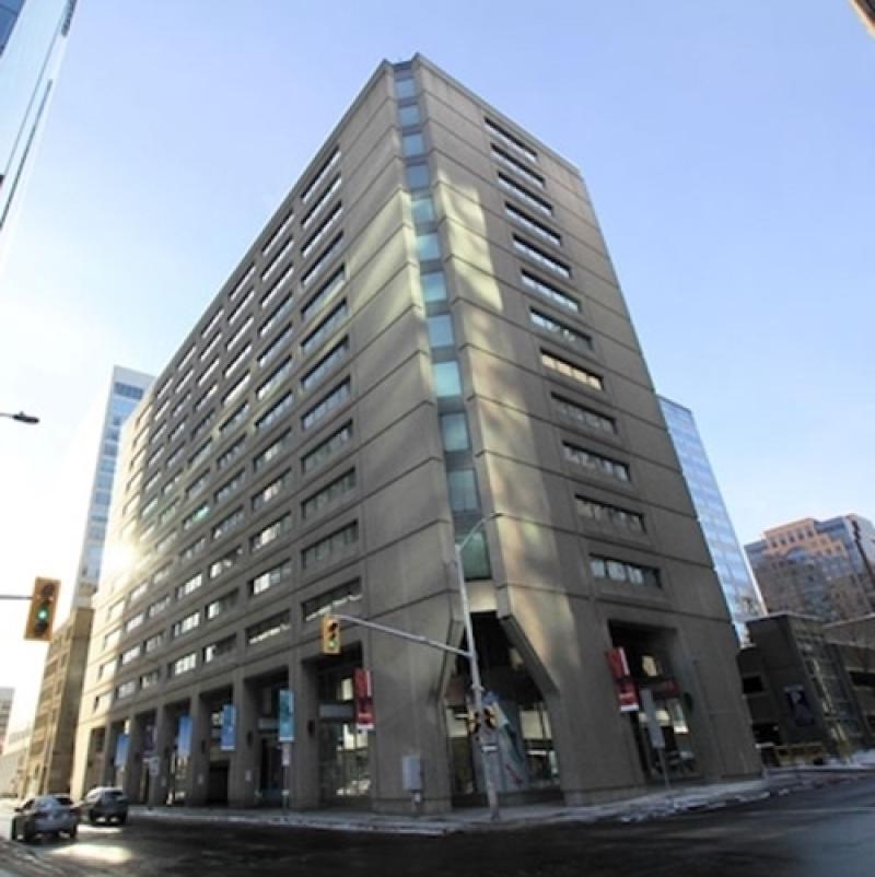 110 O'Connor St., in downtown Ottawa, one of two vacant downtown towers Groupe Mach intends to demolish in order to construct apartment towers. (Courtesy Groupe Mach)