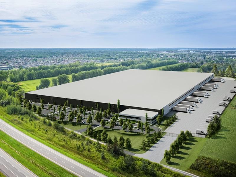 The Bombardier distribution centre in Sainte-Philippe, Que., which is being developed by Rosefellow. (Courtesy Rosefellow)