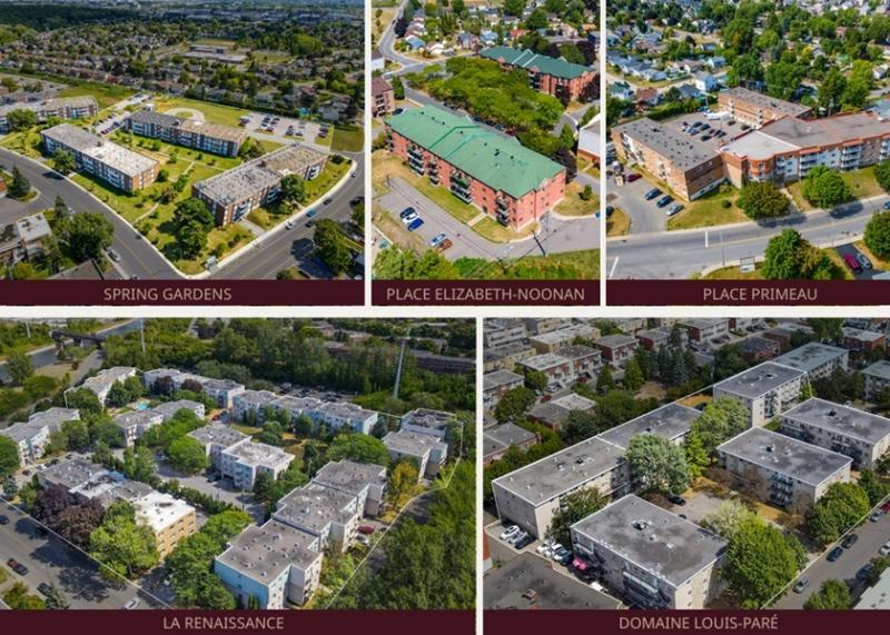 The West End portfolio, a collection of 828 apartments at five Montreal-area properties, is now being marketed by Avison Young. (Courtesy Avison Young)