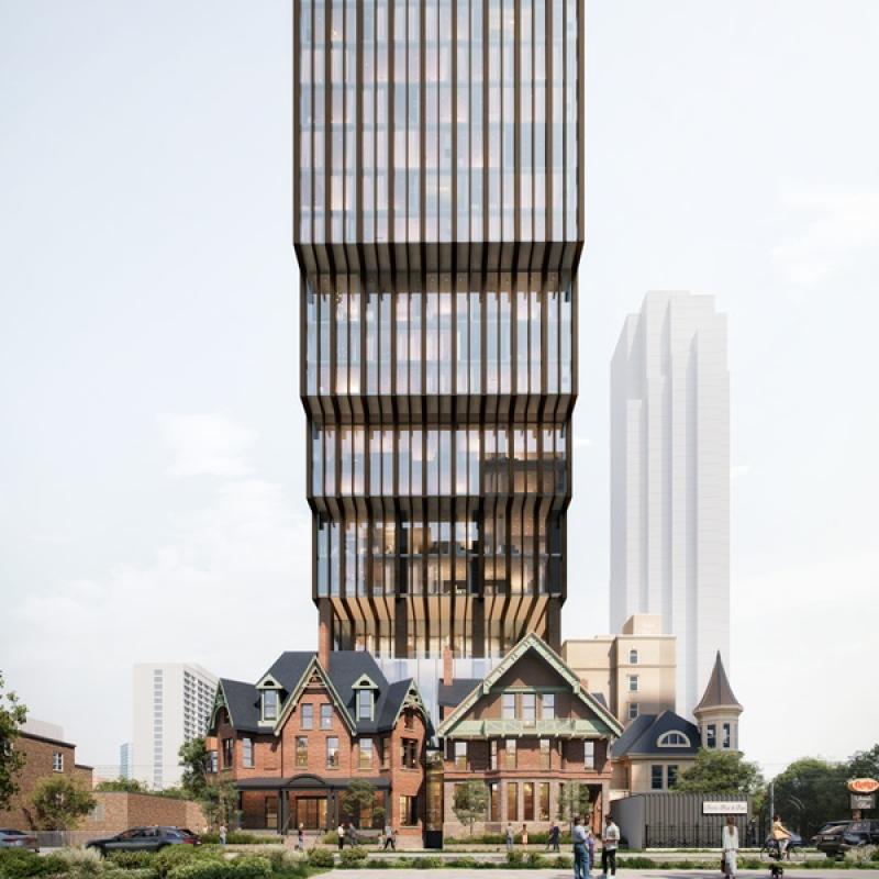 A 69-storey highrise is planned for Elysium's Isabella St., property. (Courtesy Elysium)