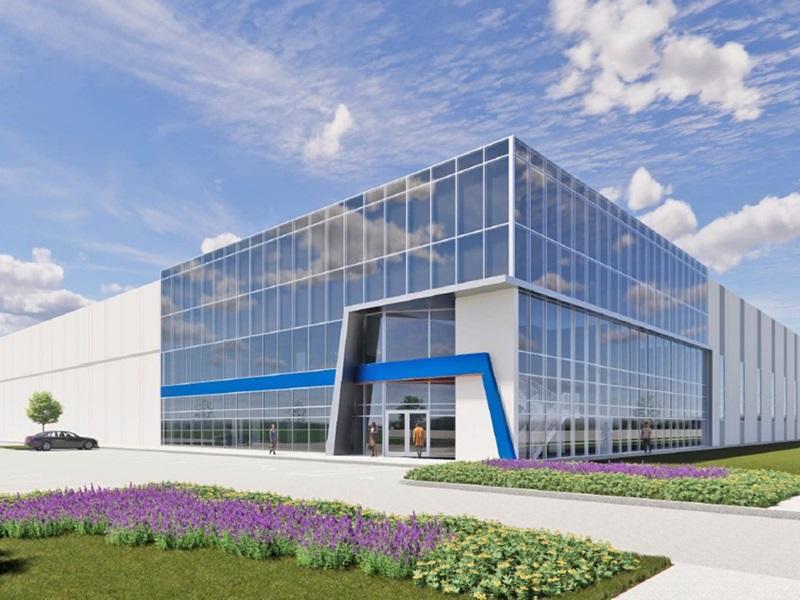 A rendering of the new Automann operations hub being constructed in Caledon, north of Toronto, by Broccolini. (Courtesy Broccolini)