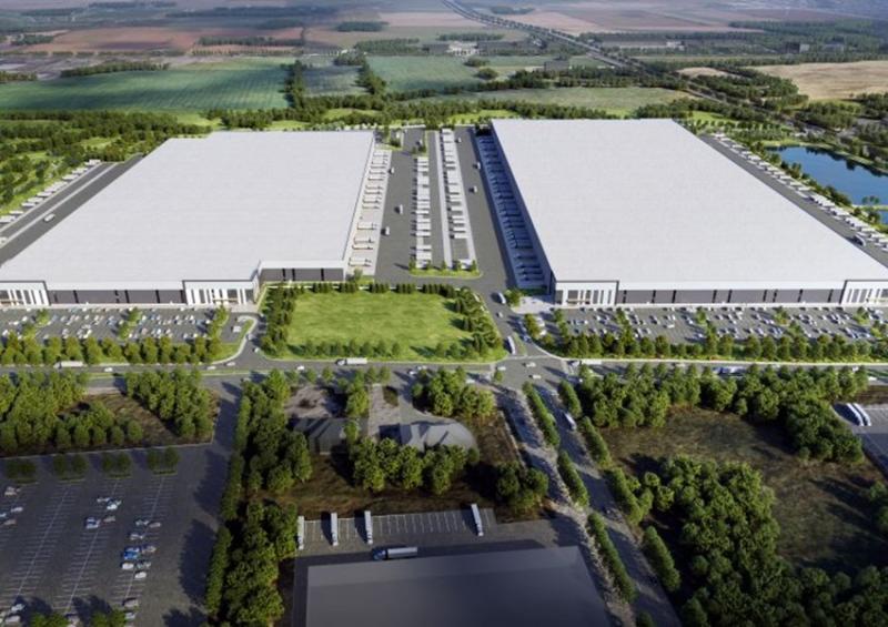 A rendering of the Sation Twelve industrial campus Phase I, which is being developed in Caledon, Ont., by QuadReal. (Courtesy QuadReal)