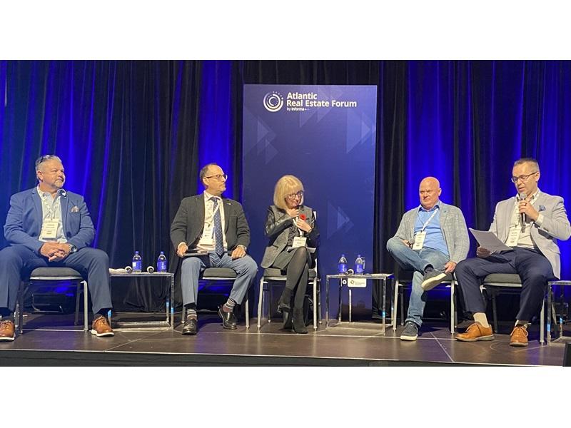 Members of the industrial panel during the Atlantic Real Estate Forum in Halifax. (Tania Theriault, RENX)