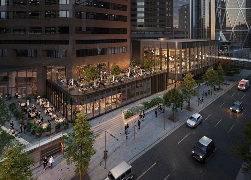A rendering of the redesigned Suncor Energy Centre in Calgary. (Courtesy Brookfield Properties / ARCI)