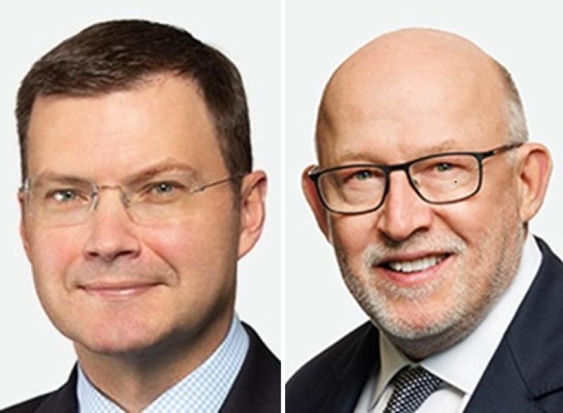 Stu Kedwell, left, is to succeed Dan Chornous as global chief investment officer at RBC Global Asset Management. (Courtesy RBC GAM)