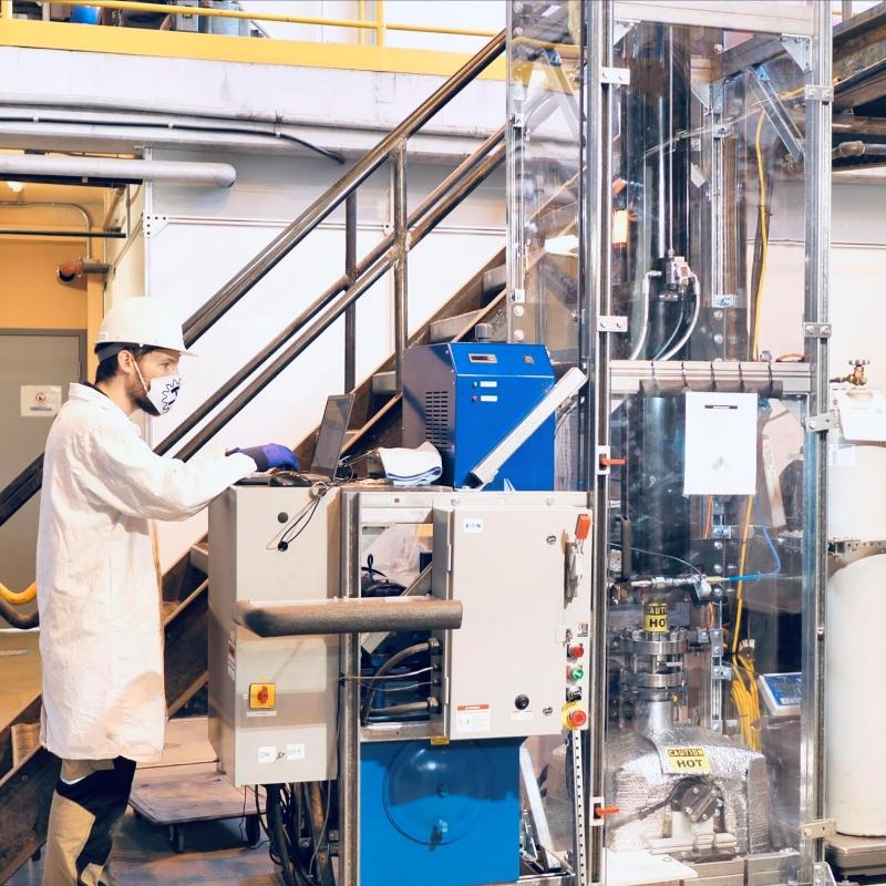 An employee works in Rockburst's Vancouver facility. (Courtesy Rockburst Technologies)