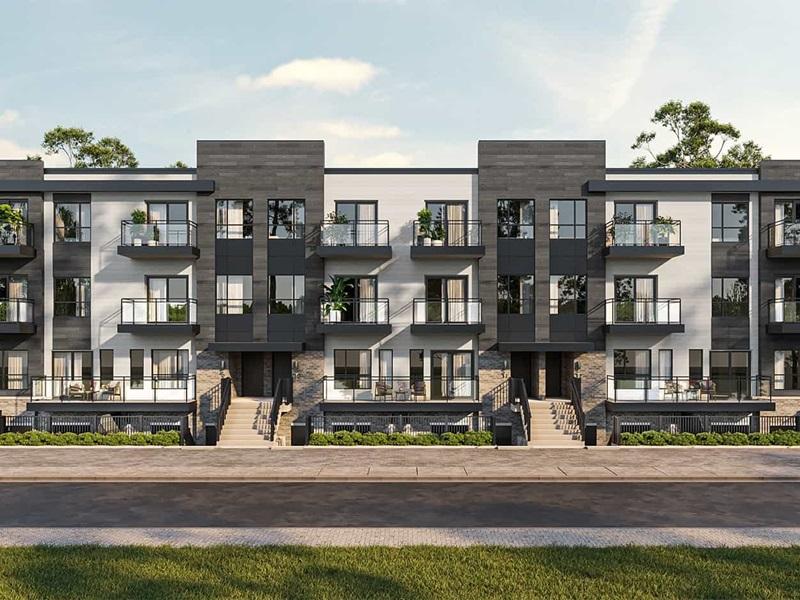 Camcos has been chosen to construct two former Vandyk housing projects north of Toronto, which have been the centre of receivership proceedings. One of the projects is know as Heartlake, comprising 200 townhomes in Brampton. (File rendering, Vandyk Properties)