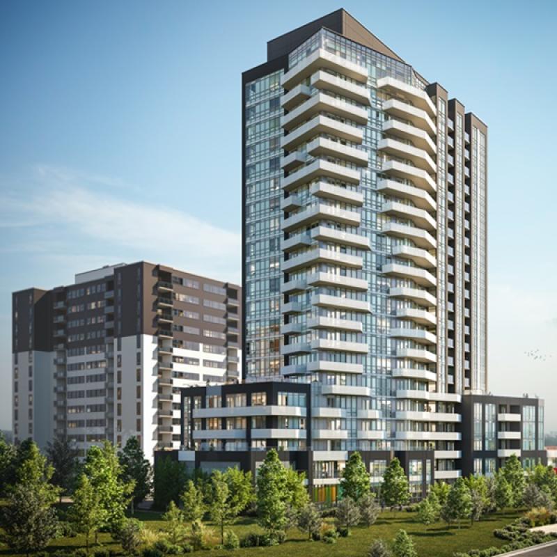 557 The West Mall in Toronto, an infill multifamily tower being developed by Starlight Investments. (Courtesy Starlight)