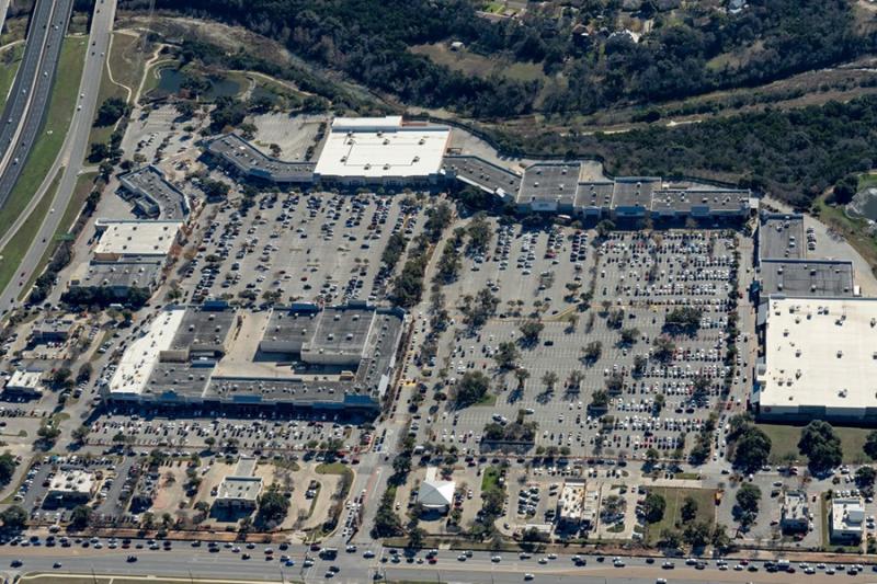 An aerial view of the Wolf Ranch shopping centre in Austin, Tex. (Courtesy Oxford Properties)