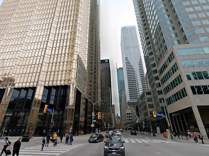 Toronto's office leasing market experienced 2.65 million square feet of positive absorption in 2025, according to CBRE's latest report. (Google Maps)
