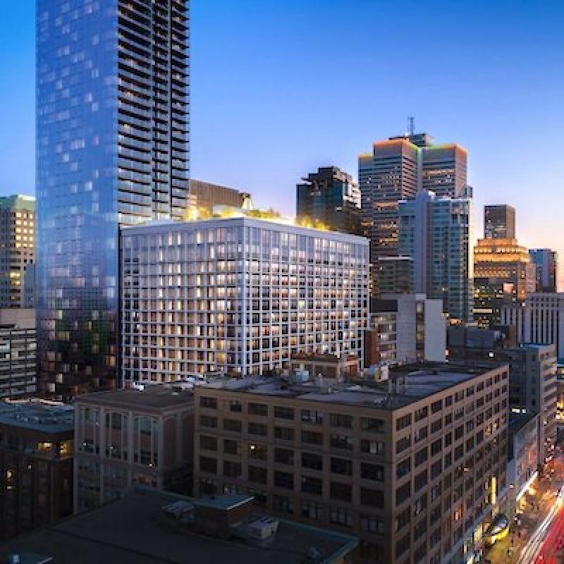 Brivia Group's Square Phillips project in downtown Montreal is in receivership. (Courtesy Brivia Group)
