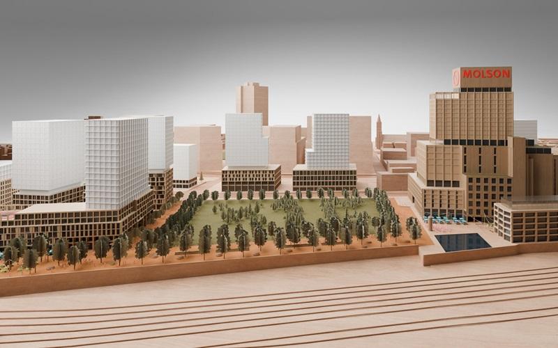 The proposed Quartier Molson in Montreal. (Courtesy Montoni)