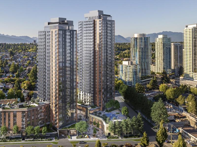 A rendering of The Cascades, an apartment project by Chard Development, in Vancouver. (Courtesy Chard)