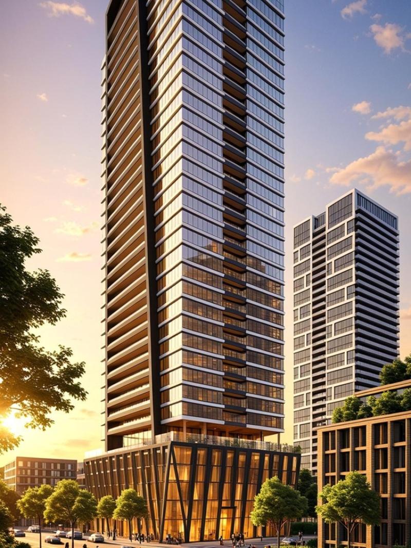 Broccolini's 37-storey The Riv in Toronto. (Courtesy Broccolini)