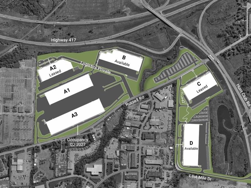 An overview of the National Capital Business Park in Ottawa. (Courtesy Desjardins / Avenue 31)