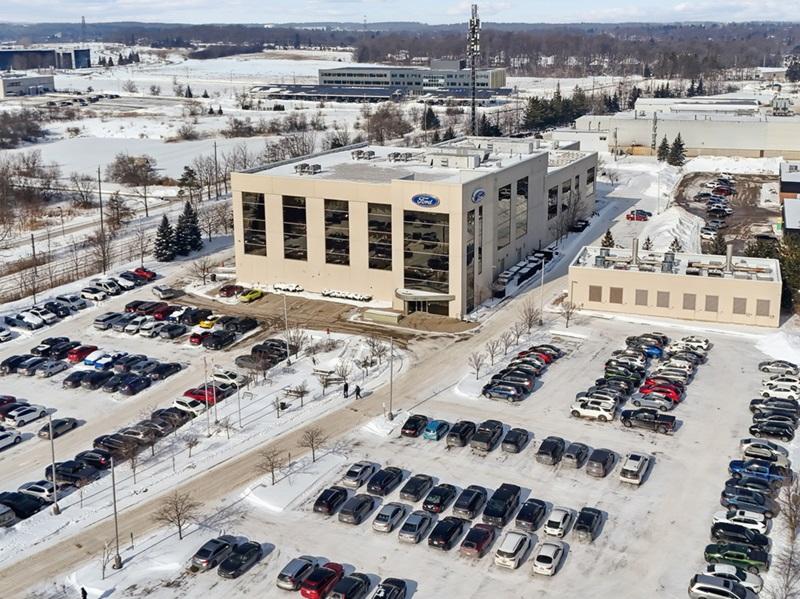 This unique office and data centre property in Waterloo, Ont. is being marketed by EY-Parthenon in a receivership sale. (Courtesy EY-Parthenon)