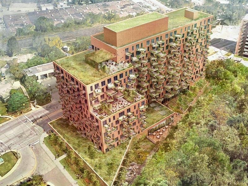 The development site known as 3803 Dundas St. W. in Toronto, which has been acquired by Cogir. (Courtesy TAS)