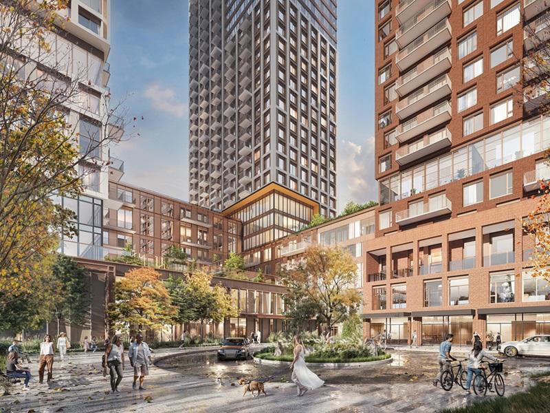 Rendering of the four-tower development site in Ottawa, at 299 Carling Ave. (Courtesy Turn Group)