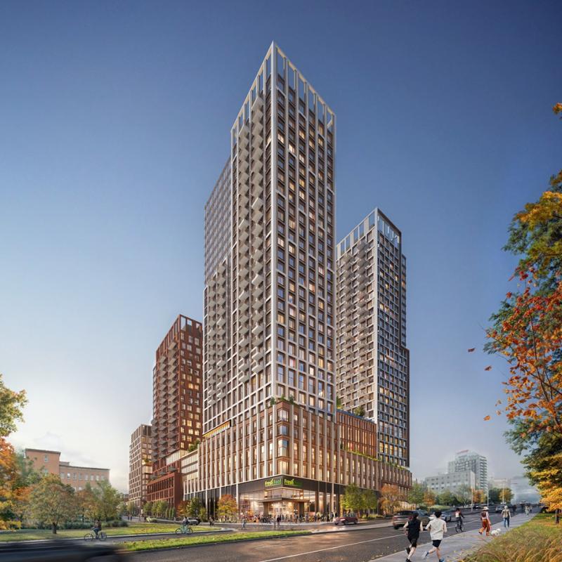 A rendering of the Turn Group, four-tower project to be developed in Ottawa's Little Italy neighbourhood. (Courtesy Turn Group)