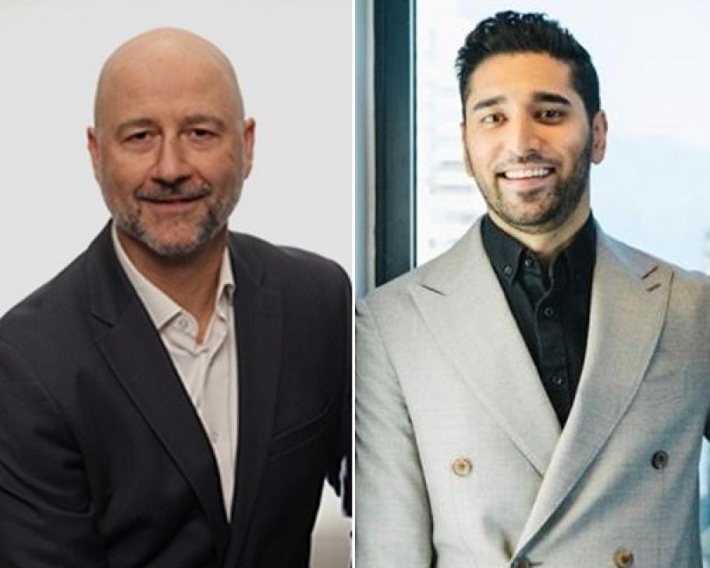 Milton Lamb, left, is being appointed to the board of StorageVault Canada; while Nicholas Dhaliwal has been named director, western Canada development at Morguard. (Courtesy AHIP / Highview Partners)