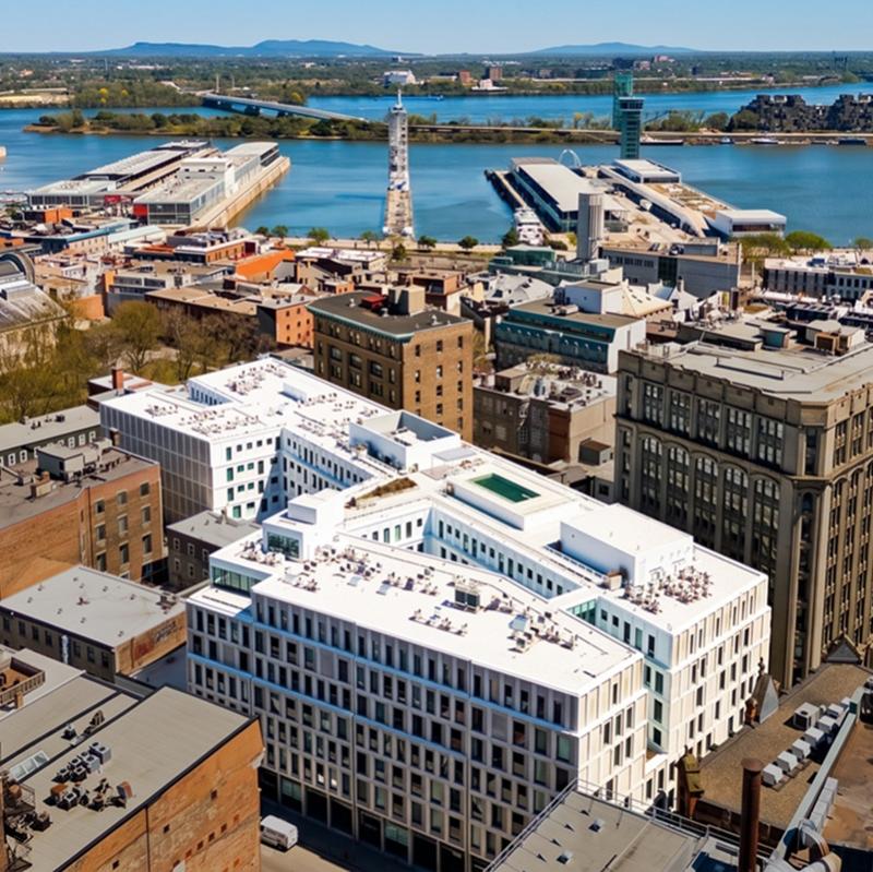 The 230-unit Laurence apartment building in Old Montreal recently sold to an unnamed European family office.