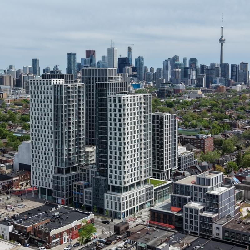 The ambitious development of Mirvish Village at Bloor St. W. and Bathurst St. in Toronto. (Courtesy Peterson)