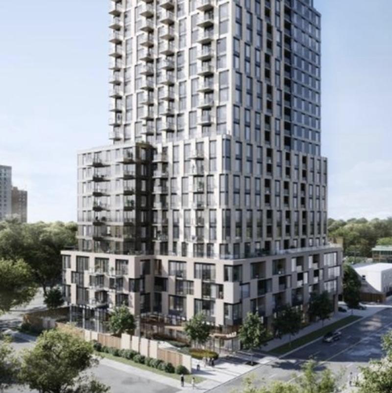 Minto began construction on the 325-unit Cordova project in Toronto last year. (Courtesy Minto)