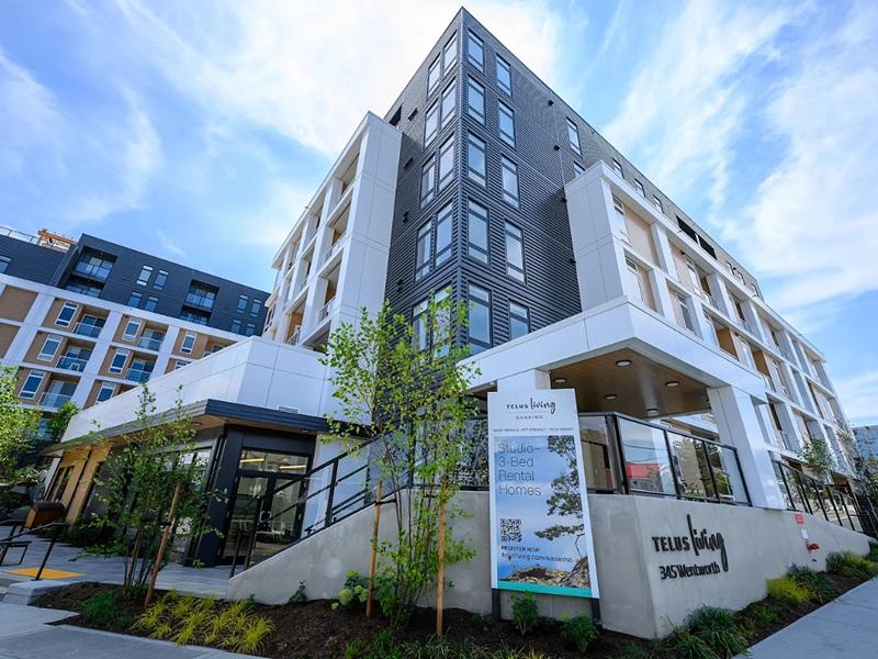 Telus Living recently opened its second PBR community in B.C., a 195-unit building in Nanaimo. (Courtesy Telus Living) 