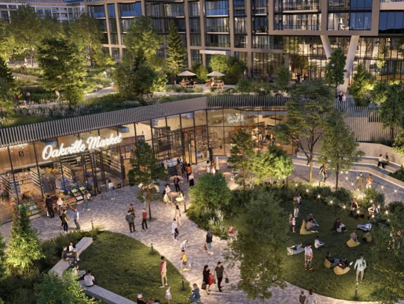 A rendering of the master-planned community Rose Corp. recently obtained key approvals to build in Oakville. (Courtesy Rose Corp.)