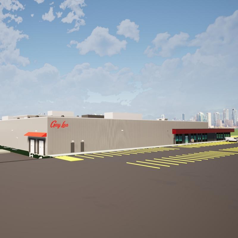 A rendering of Gay Lea Foods' Clayson Road Facility in Toronto. (Courtesy Gay Lea Foods)