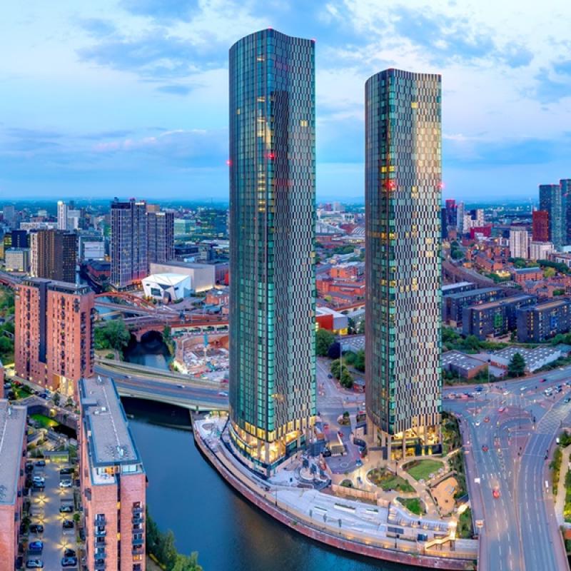 Starlight's 60-storey Trinity Heights project in Manchester is nearing completion. (Courtesy Starlight)