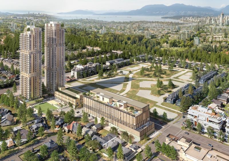 A rendering of the plans for the Roadburg Campus and Diamond JCC in the Oakridge neighbourhood of Vancouver. (Courtesy JWest)