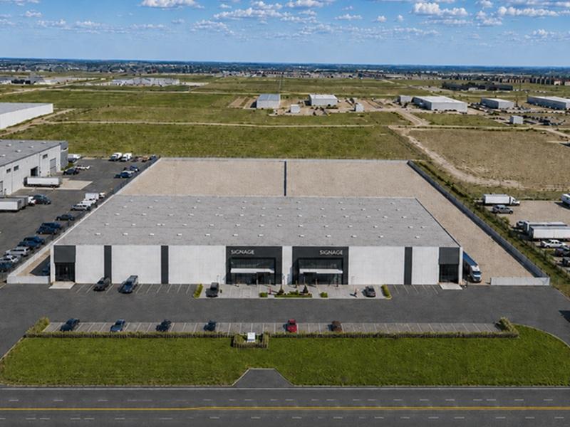Upfield Capital and Arrowleaf Real Estate have started construction on an industrial building in Acheson, Alta. (Courtesy Arrowleaf, Upfield)